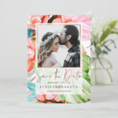 PixDezines Orchid Isle、パーム、熱帯日付救(Tropical Date) 招待状 (スタンド正面)