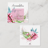 PixDezines Orchid Isle,熱帯宿泊施設 エンクロージャーカード (正面/裏面)