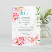 PixDezines Orchid Isle，至福のピンクオーキッドパームズ 招待状 (スタンド正面)