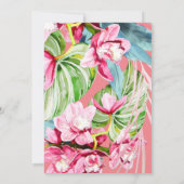 PixDezines Orchid Isle、Palm、トロピカルデー救タ 招待状 (裏面)