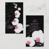 PixDezines orchid+swarls/diyカラー 名刺 (正面/裏面)