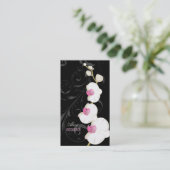 PixDezines orchid+swarls/diyカラー 名刺 (スタンド正面)