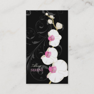 PixDezines orchid+swarls/diyカラー 名刺