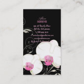 PixDezines orchid+swarls/diyカラー 名刺 (裏面)