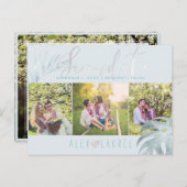 PixDezines Palms 救 Our Date/Platinum+Aqua 案内ポストカード (正面/裏面)