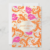 PixDezines pavoダマスク 招待状 (正面)