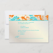 PixDezines pavo damask/coral+blue 出欠カード (裏面)