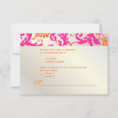 PixDezines pavo damask/tangerine+pink 出欠カード (裏面)