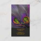 PixDezines Peacockサイケデリックカスタマイズだ! 名刺 (裏面)