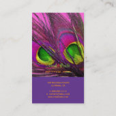 PixDezines Peacockサイケデリックカスタマイズだ! 名刺 (裏面)