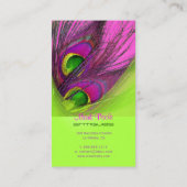 PixDezines Peacockサイケデリックカスタマイズだ! 名刺 (裏面)