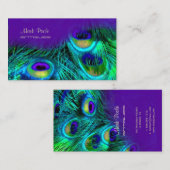 PixDezines Peacockサイケデリックカスタマイズだ！ 名刺 (正面/裏面)