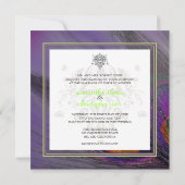 PixDezines Peacockサイケデリックカスタマイズだ! 招待状 (裏面)