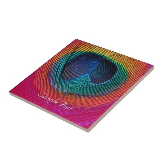 PixDezines Peacockサイケデリック、raspberry タイル (側面)