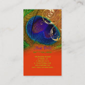 PixDezines Peacock羽根+フィリースワール 名刺 (裏面)