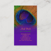 PixDezines Peacock羽根 名刺 (裏面)
