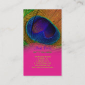 PixDezines Peacock羽根 名刺 (裏面)