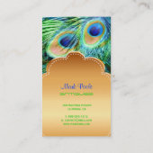 PixDezines Peacock羽根 名刺 (裏面)