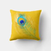 PixDezines peacock/サイケデリックdiy背景 クッション (裏面)