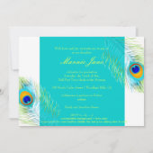 PixDezines Peacock、卒業表 招待状 (裏面)