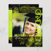 PixDezines Peacock, 2012 Sgarition,diy Background 招待状 (正面/裏面)