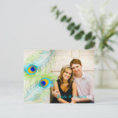 PixDezines peacock/DIYイベント+背景色 案内ポストカード (スタンド正面)