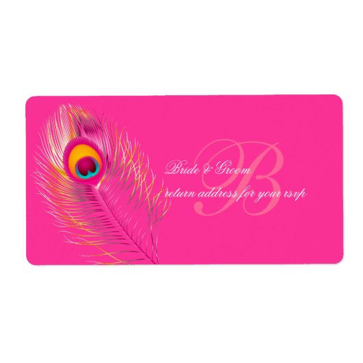 PixDezines peacock/DIY背景色 ラベル (正面)