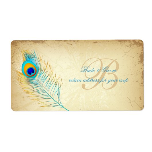 PixDezines peacock/DIY背景色 ラベル (正面)