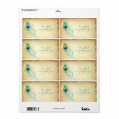 PixDezines peacock/DIY背景色 ラベル (フルシート)