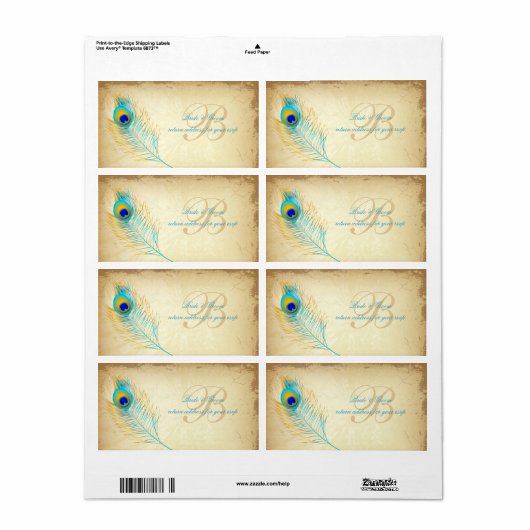 PixDezines peacock/DIY背景色 ラベル (フルシート)