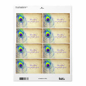 PixDezines peacock/DIY背景色 ラベル (フルシート)