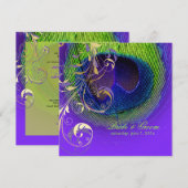 PixDezines Peacock Eye+フィリグリーの渦巻き/手作りイベント! 招待状 (正面/裏面)