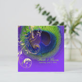 PixDezines Peacock Eye+フィリグリーの渦巻き/手作りイベント! 招待状 (スタンド正面)