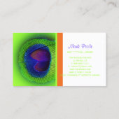 PixDezines Peacock eye/cobalt+ネオングリーン 名刺 (裏面)
