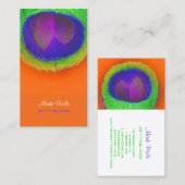 PixDezines Peacock eye/cobalt+emerald 名刺 (正面/裏面)