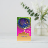 PixDezines Peacock eye+filigree旋回 名刺 (スタンド正面)