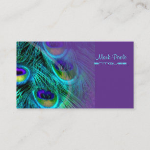 PixDezines peacock feather/サイケデリックpeacock 名刺