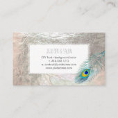 PixDezines peacock feather/フェイクsilver 名刺 (裏面)