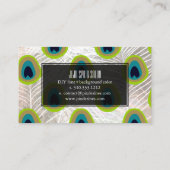 PixDezines peacock feather/フェイクsilver 名刺 (裏面)