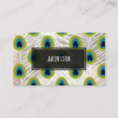 PixDezines peacock feather/フェイクsilver 名刺 (正面)