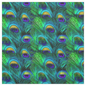 PixDezines Peacock Feather/Cobalt/Aqua ファブリック (見本)