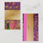 PixDezines Peacock Feather for 誇りを持った liability 名刺 (正面/裏面)