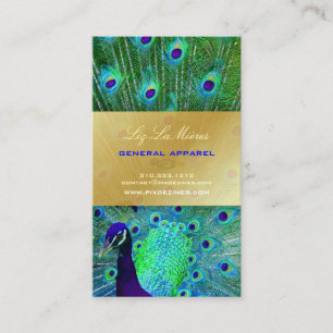 PixDezines Peacock Feather for 誇りを持った liability 名刺