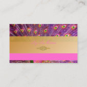 PixDezines Peacock Fether(長誇りを持った期使用のためのPixDezines 名刺 (裏面)