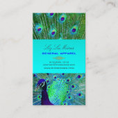 PixDezines Peacock Fether(長誇りを持った期使用のためのPixDezines 名刺 (正面)