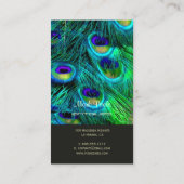 PixDezines PEACOCK FETHERE/COBALT/AQUA 名刺 (裏面)