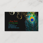PixDezines Peacock+filigree旋回 名刺 (裏面)