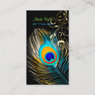 PixDezines Peacock+filigree旋回/diy背景 名刺