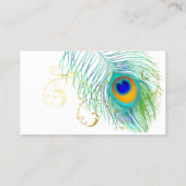 PixDezines PEACOCK PLUME+FILIGREE/DIY bckgrnd 名刺 (裏面)