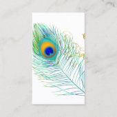 PixDezines PEACOCK PLUME+FILIGREE/DIY bckgrnd 名刺 (正面)